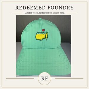 Masters Tournament Golf Hat Womens OS Seafoam Green Perforated Performance Cap